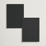 "Gilded nouveau frame" - Table Numbers in Onyx by Ana de Sousa - Back of Card Options