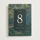 "By the Creek" - Table Numbers in Emerald by Becky Nimoy - Front