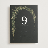 "Winter Garland" - Table Numbers in Tuxedo by Leah Bisch - Front
