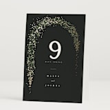"Winter Garland" - Table Numbers in Tuxedo by Leah Bisch - Folded