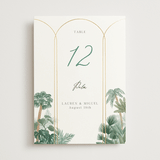 "The Greenhouse" - Table Numbers in Seagreen by Elly - Front