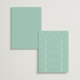 "The Greenhouse" - Table Numbers in Seagreen by Elly - Back of Card Options