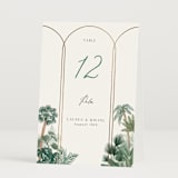 "The Greenhouse" - Table Numbers in Seagreen by Elly - Folded