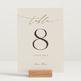 "gathering" - Table Numbers in Smoke by Olivia Raufman - Displayed (stand not included)