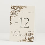 "mon amour" - Table Numbers in Hope Floats by Design Lotus - Folded