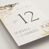 "mon amour" - Table Numbers in Hope Floats by Design Lotus - Detail