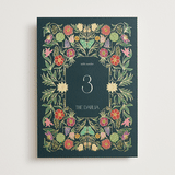 "Gilded Tapestry" - Table Numbers in Midnight Garden by Simona Camp - Front