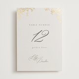 "forever and a day" - Table Numbers in Luxe Neutral by Design Lotus - Front