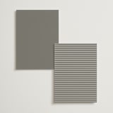 "Simple Lines" - Table Numbers in Snow by Michelle Taylor - Back of Card Options