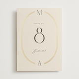 "Misha" - Table Numbers in Latte by Kristie Kern - Front