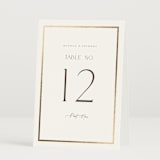 "Regal" - Table Numbers in Porcelain by Nicole Walsh - Folded