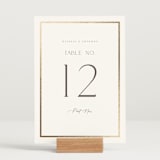 "Regal" - Table Numbers in Porcelain by Nicole Walsh - Displayed (stand not included)