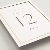 "Regal" - Table Numbers in Porcelain by Nicole Walsh - Detail
