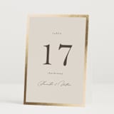 "Surround" - Table Numbers in Sand by Nicole Walsh - Folded