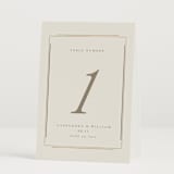 "Illusion" - Table Numbers in Sand by Jackie Mangiolino - Folded
