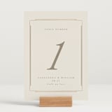 "Illusion" - Table Numbers in Sand by Jackie Mangiolino - Displayed (stand not included)