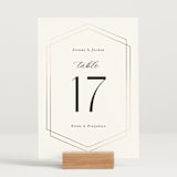 "Formally" - Table Numbers in Cloud by Carly Reed Walker - Displayed (stand not included)