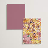 "Autumn flowers" - Table Numbers in Amber by Alexandra Dzh - Back of Card Options