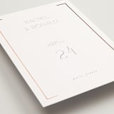 "Bellino" - Table Numbers in Snow by AK Graphics - Detail