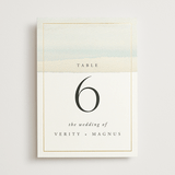 "Contemplate" - Table Numbers in Sand by Janean Hinger - Front