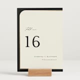 "Tuxedo" - Table Numbers in Black Tie by Carolyn Nicks - Displayed (stand not included)