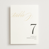 "Love" - Table Numbers in Cloud by Shannon Chen of Four Wet Feet Studio - Front