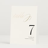"Love" - Table Numbers in Cloud by Shannon Chen of Four Wet Feet Studio - Folded