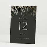 "Fringe" - Table Numbers in Midnight by Leah Bisch - Folded