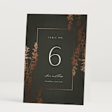 "Quince" - Table Numbers in Ivy by Kelly Schmidt - Folded