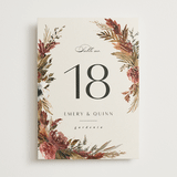 "poetique" - Table Numbers in Autumn by Kate Ahn - Front
