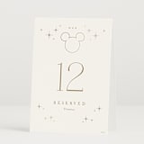 "Disney's Minimal Mickey Mouse" - Table Numbers in Celebration by Jennifer Postorino - Folded