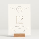 "Disney's Minimal Mickey Mouse" - Table Numbers in Celebration by Jennifer Postorino - Displayed (stand not included)