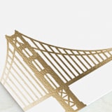 "Golden Gate Bridge" - Table Numbers in Cloud by Hooray Creative - Detail