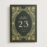 "Embellished" - Table Numbers in Buttercup by Jen Owens - Front