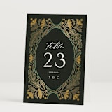 "Embellished" - Table Numbers in Buttercup by Jen Owens - Folded