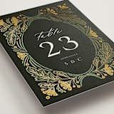 "Embellished" - Table Numbers in Buttercup by Jen Owens - Detail