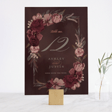 "Verdigris" - Table Numbers in Rose by Susan Moyal - Front