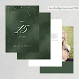 "evergreen" - Table Numbers in Shamrock by Leah Bisch - Back of Card Options