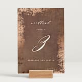 "Woodland Hills" - Table Numbers in Copper by Eric Clegg - Displayed (stand not included)