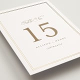 "Chic Monogram" - Table Numbers in Porcelain by Mansi Verma - Detail