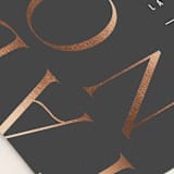 "Finley" - Table Numbers in Graphite by Kristie Kern - Detail