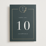 "For Eternity" - Table Numbers in Midnight by Ana de Sousa - Front