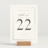 "Regent" - Table Numbers in Opal by Robert and Stella - Displayed (stand not included)