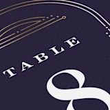 "Modern Deco" - Table Numbers in Midnight by Hooray Creative - Detail