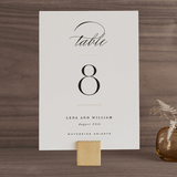 "Initially Yours" - Table Numbers in Salt by Hooray Creative - Front