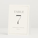 "Entwine" - Table Numbers in Pearl by Jennifer Postorino - Folded