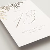 "Romantic Wreath" - Table Numbers in Chantilly by Wildfield Paper Co - Detail