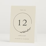 "Branched" - Table Numbers in Almond by Brianne Larsen - Folded