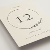 "Branched" - Table Numbers in Almond by Brianne Larsen - Detail
