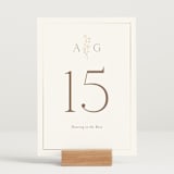 "kouignette" - Table Numbers in Chiffon by chocomocacino - Displayed (stand not included)